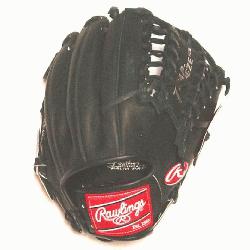 Heart of the Hide Baseball Glove. 12 inch with Trapeze Web. Black Dry Horween Leather. Silv